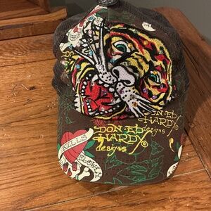 Ed hardy embellished baseball hat
